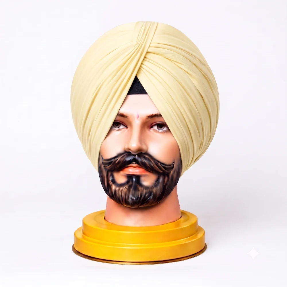 Dark Cream Color Turban