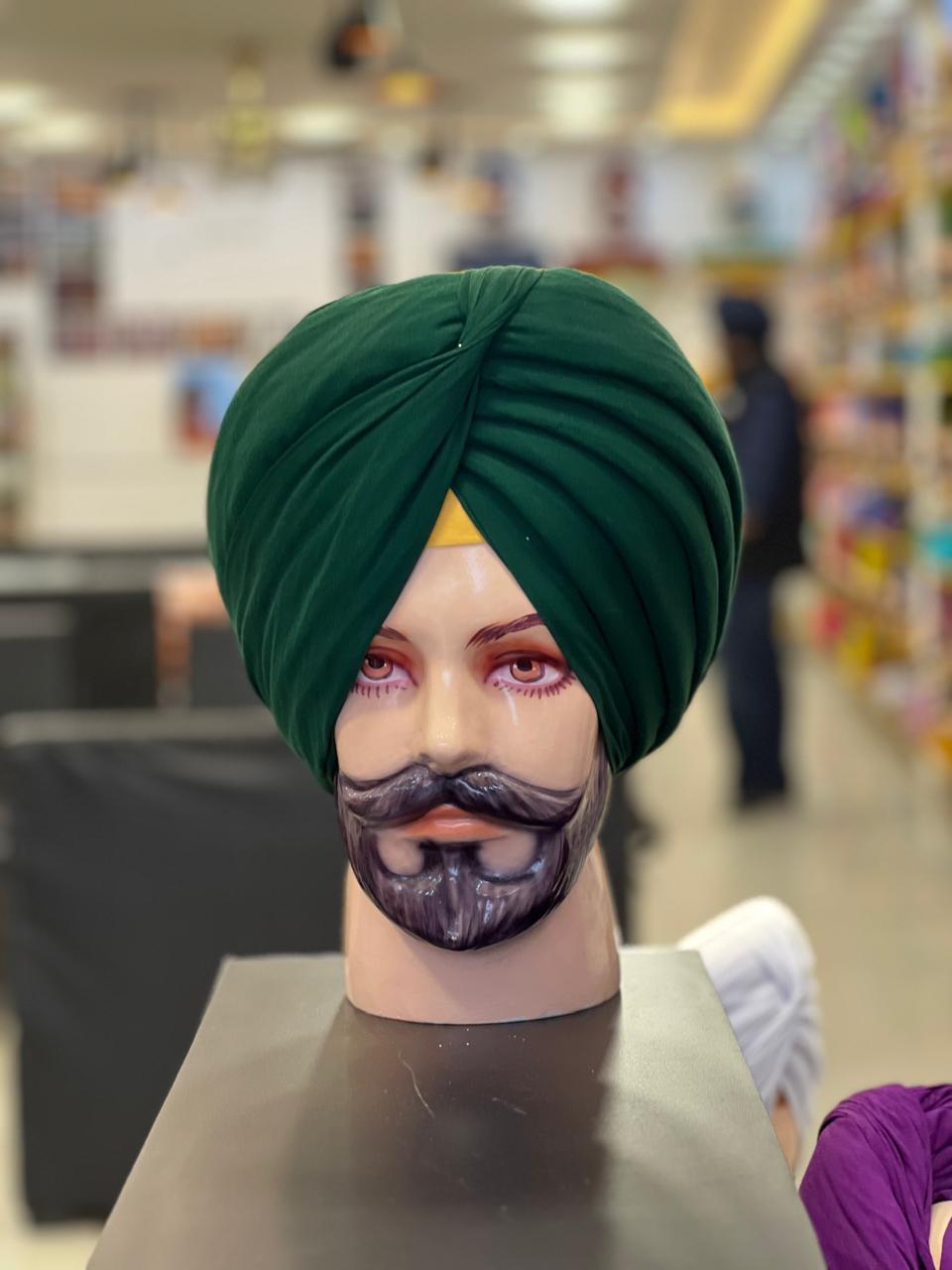 Dark Green Color Turban