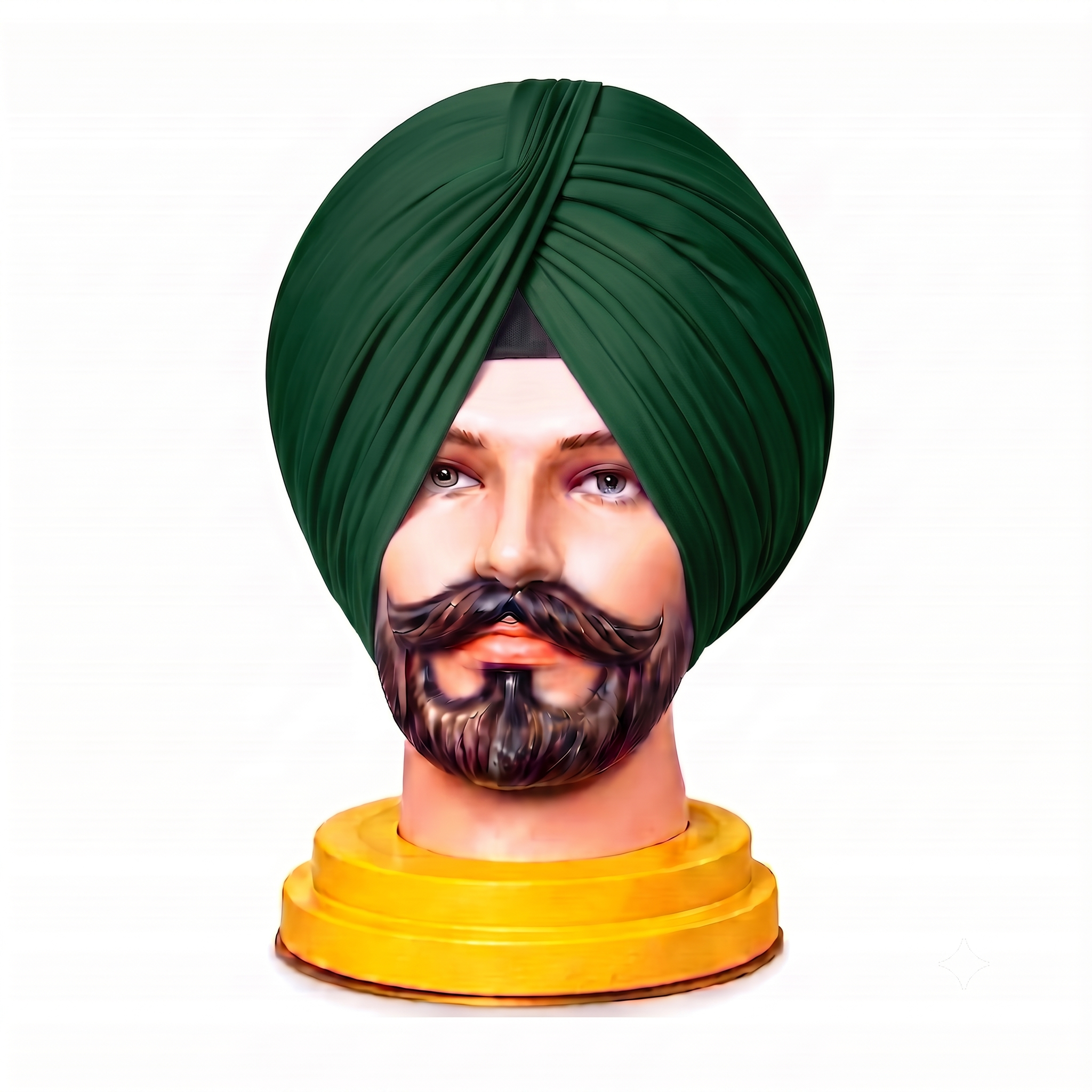 Dark Green Color Turban