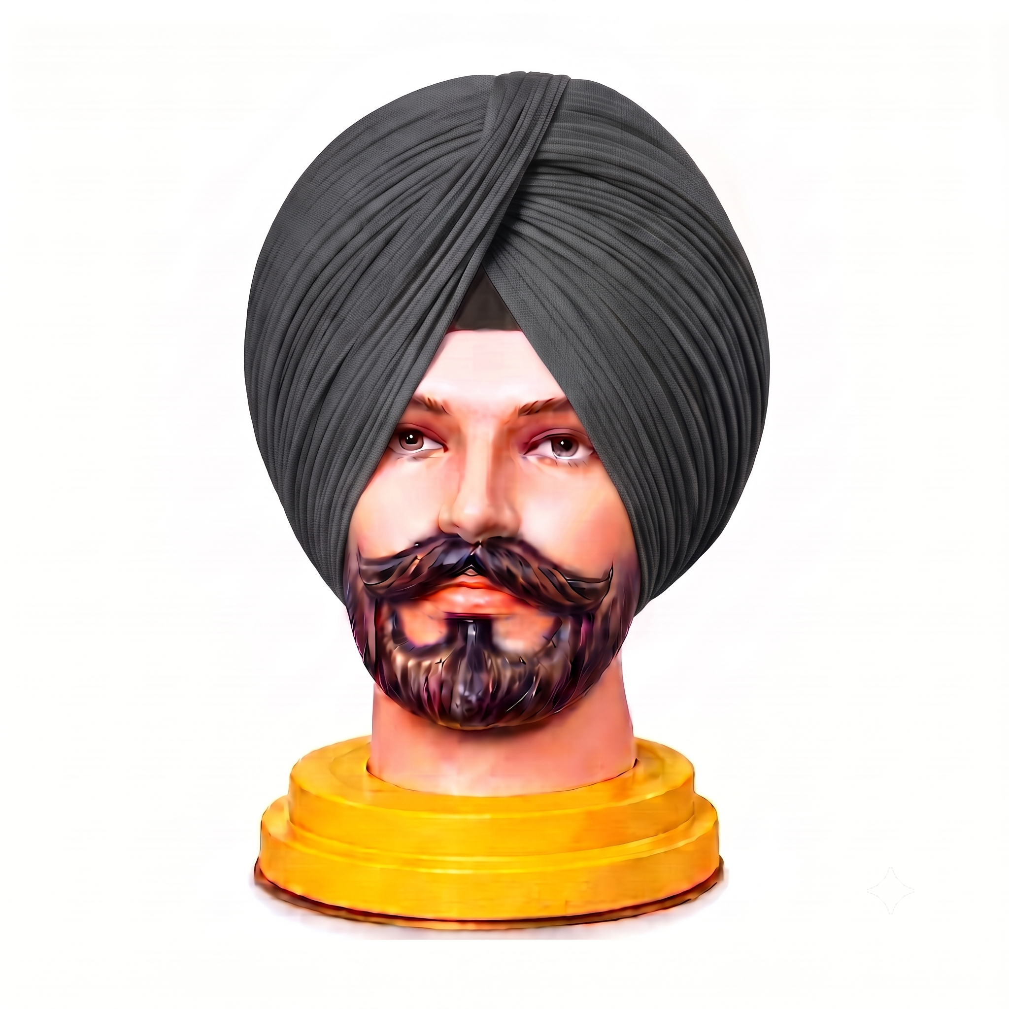 Dark Grey Turban