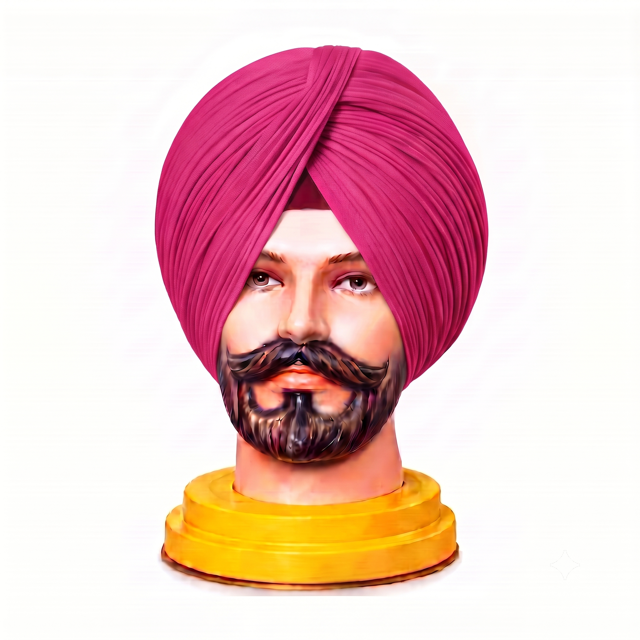 Dark Pink Turban
