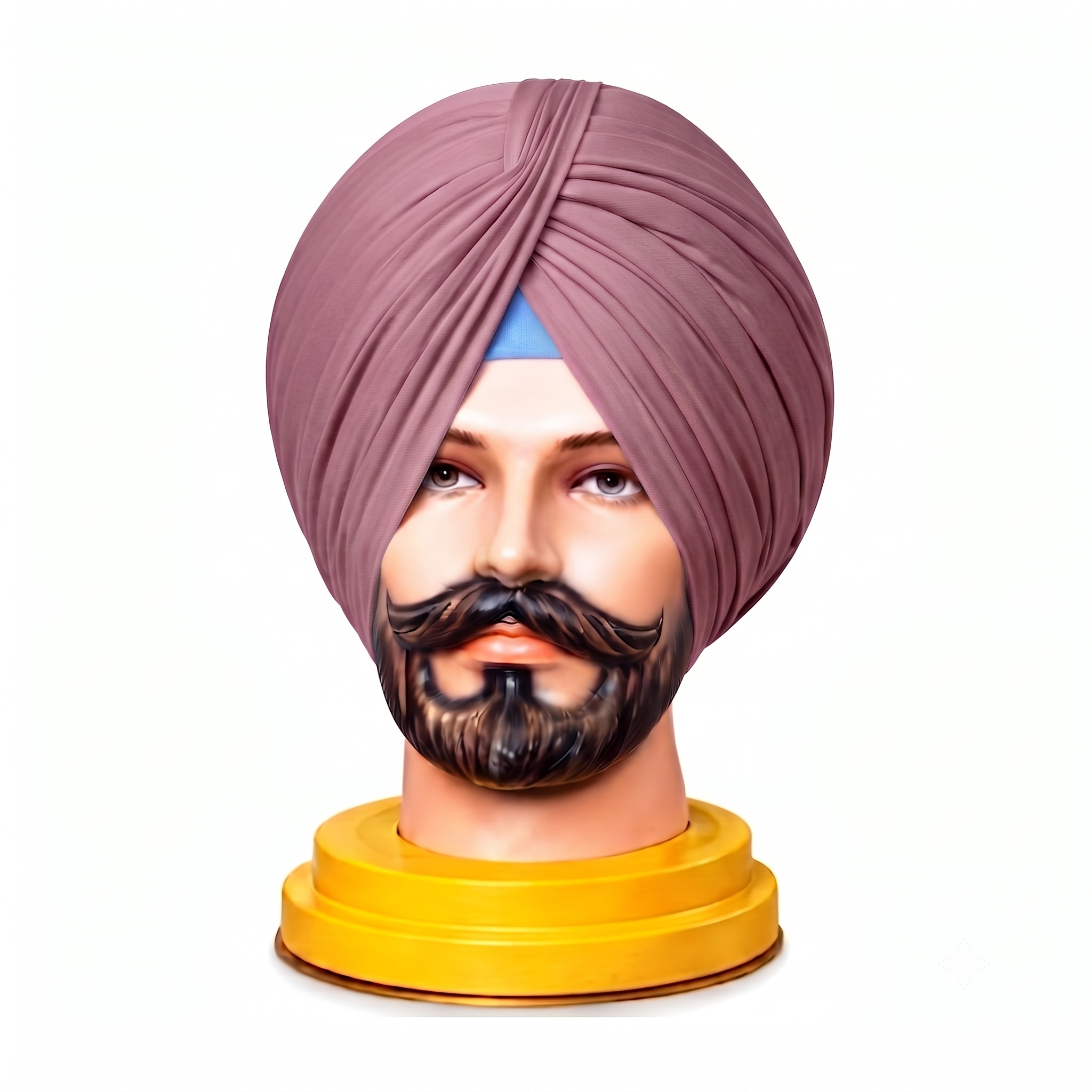 Khaki Pink Turban