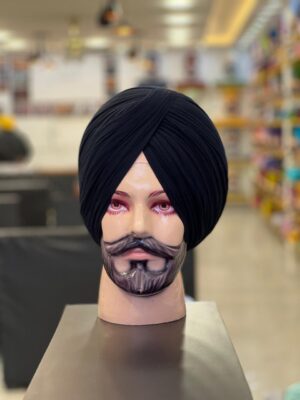 Black Turban Rubia Cloth