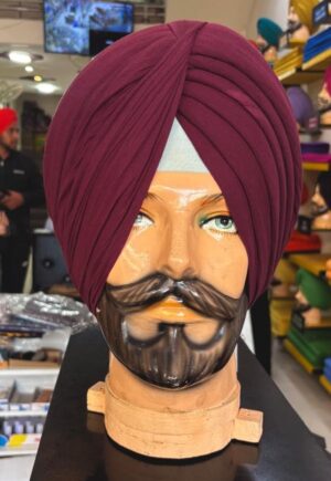 Wine Color Turban Rubia Cloth